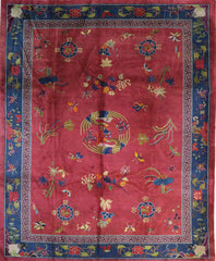 Old Chinese Wool Rug 360 x 270 cm (11.81 x 8.86 ft)