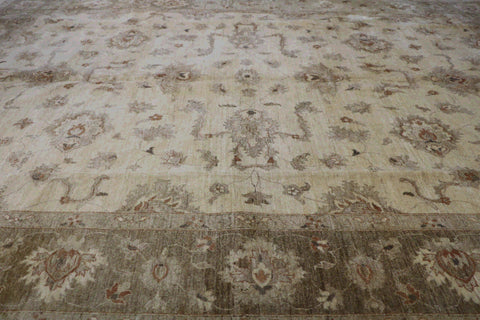A rectangular Ziegler wool rug