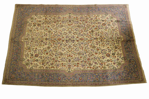 An Old Persian Kerman wool rug 