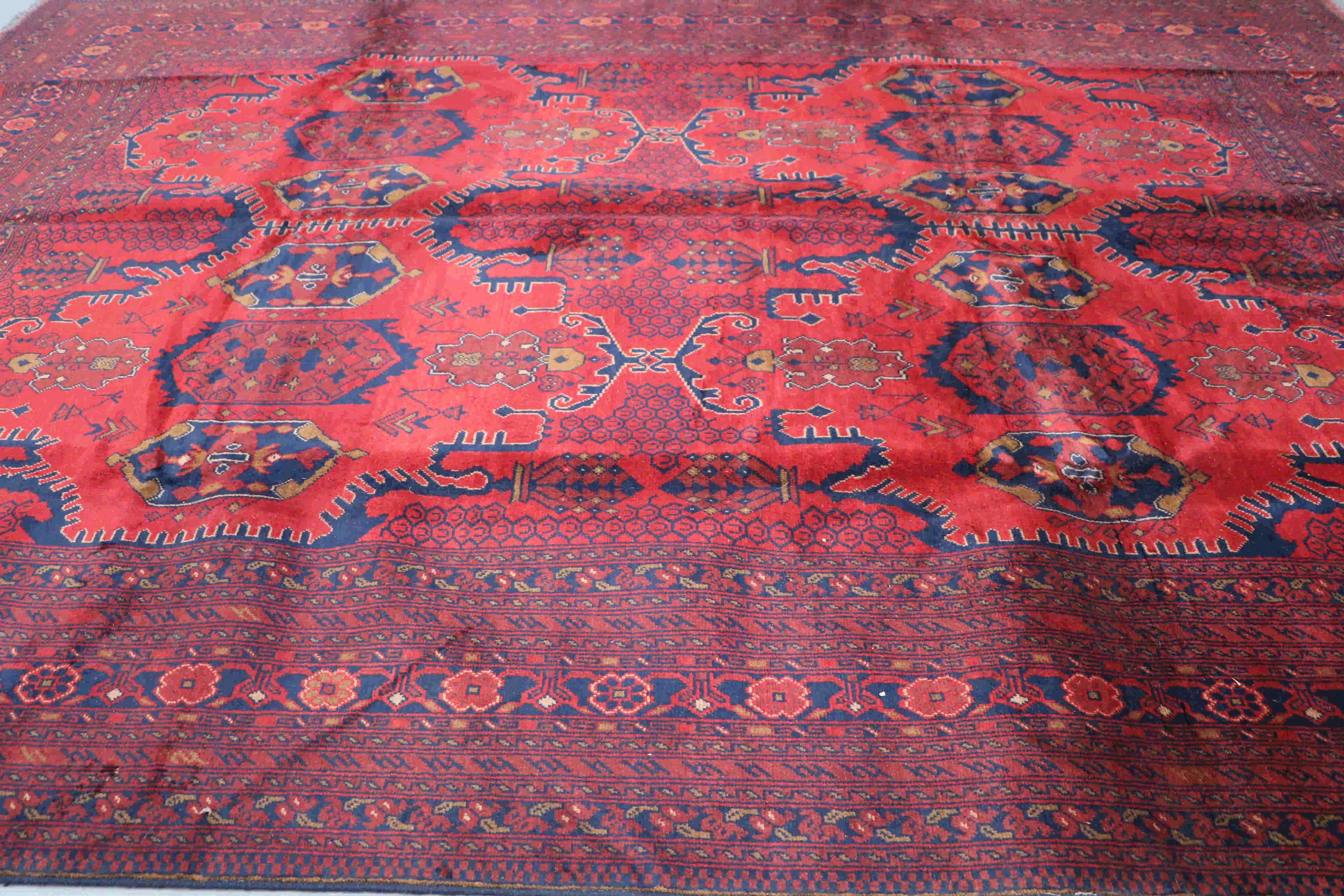 Tribal design Afghan khan rug