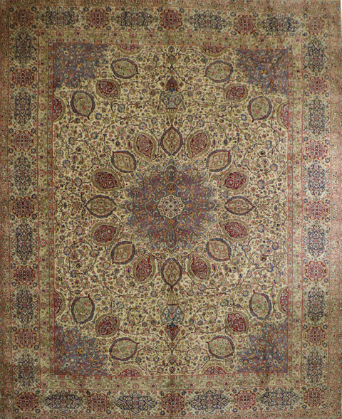 486x360cm Old Persian Kerman-9349 - Rugoutlet