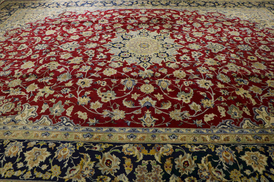 Persian red and blue rug