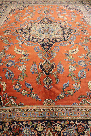 9354 Authentic handmade old Persian Kashan 438 x 318cm - Rugoutlet