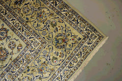 Grey and blue Kashan rug